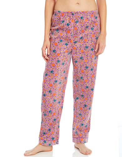 Leveret Fleece Womens Sleep Pants Planet Medium