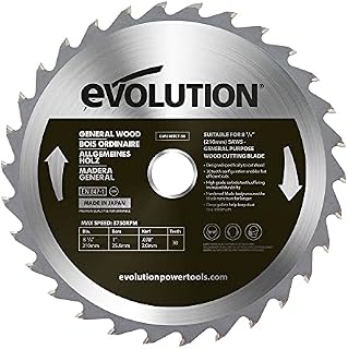 Evolution Power Tools HTC210WRAGE Wood Carbide-Tipped Blade, 210 mm