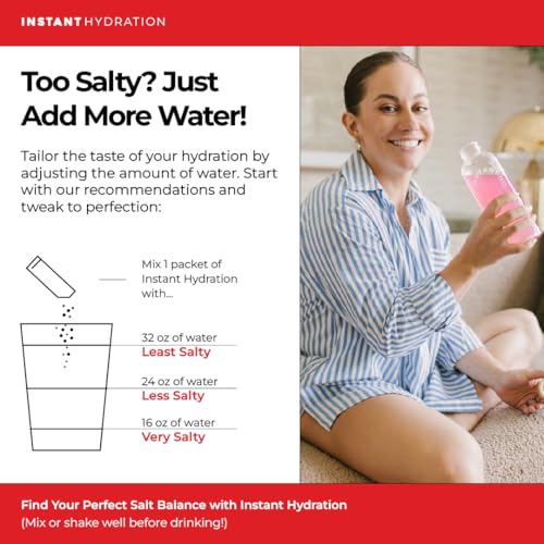Image of Instant Hydration Sugar Free Electrolytes Powder Packets - Shawn Johnson Cherry Limeade Electrolyte Drink Mix & Travel Essentials - Boost Recovery, Brain Health, Muscle & Tissue Support - 20 Sticks