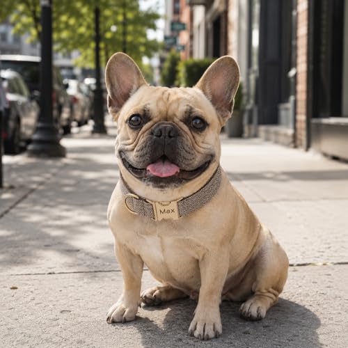 Collier pour chien personnalisable polyester avec nom et numéro - 6