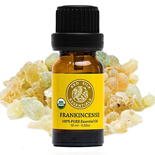 Organic Frankincense Essential Oil, 100% Pure Non-GMO USDA Certified Organic Boswellia Serrata