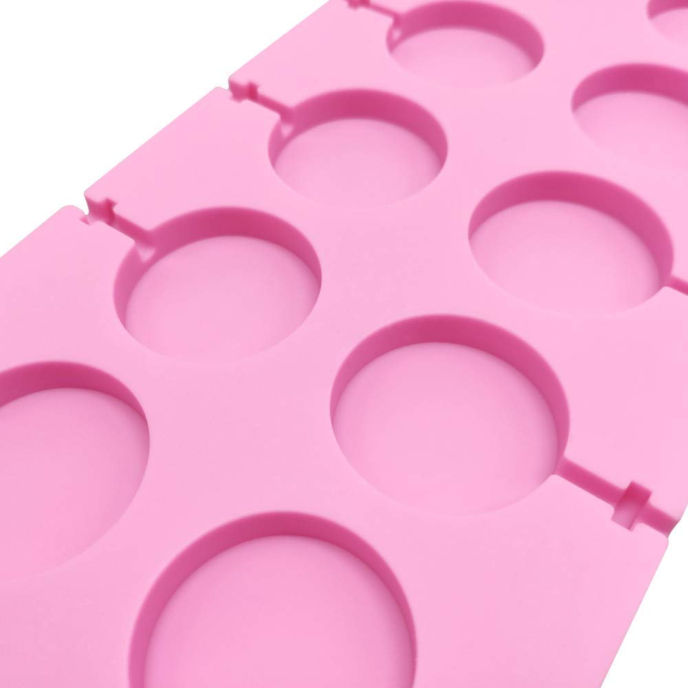 Ustensiles de cuisine moules à sucettes rondes au chocolat moule en silicone de bonbons durs moule de cuisson en silicone de qualité alimentaire