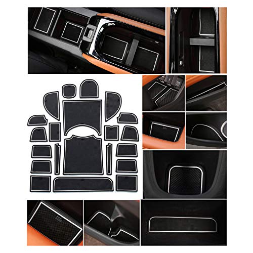 SHAOHAO 2021 Honda HR-V Honda Vezel Accessories Console Liners Mats Compatible for Honda HR-V Vezel Console Groove Insert Liners for HRV Vezel Cup Holder Inserts Liners 2016-2020