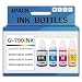 Produktbild GI-790 GI790 Nachfülltintenflaschen Ersatz für Canon PIXMA G1000 G1010 G2000 G2002 G2010 G3000 G3010 G4000 G4010 Drucker, hohe Reichweite Schwarze Tinte 135 ml, Farbtinte 70 ml,4 Color-1 Set