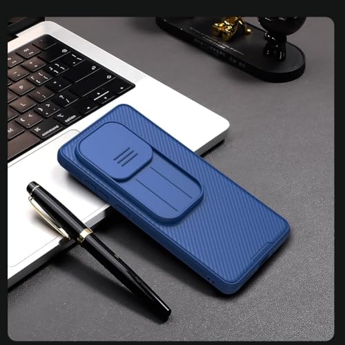 Image of PRITO Nilkin Classic Series for OnePlus 13-R (1+13R) Case with Camera Cover, [Camera Lens Protector] [Scratch-Resistant] [360 Full Protection] Shockproof Slim Phone Case (Blue, 1+13R)