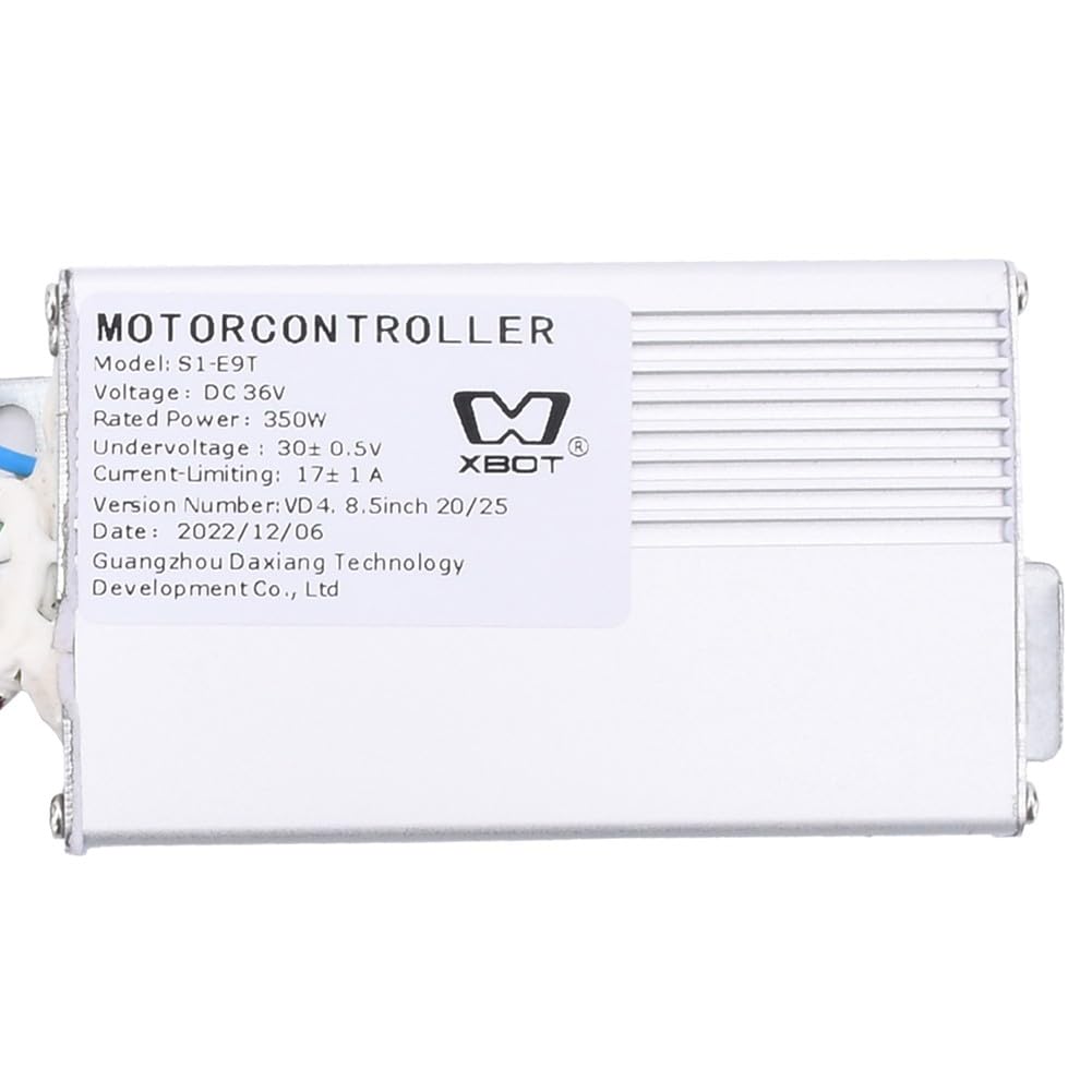 Contrôleur de moteur de scooter électrique 36 V 350 W 17 A avec câble de conversion, pour iScooter E9T, boîtier en plastique-métal noir, 9 × 5 × 3 cm, 215 g