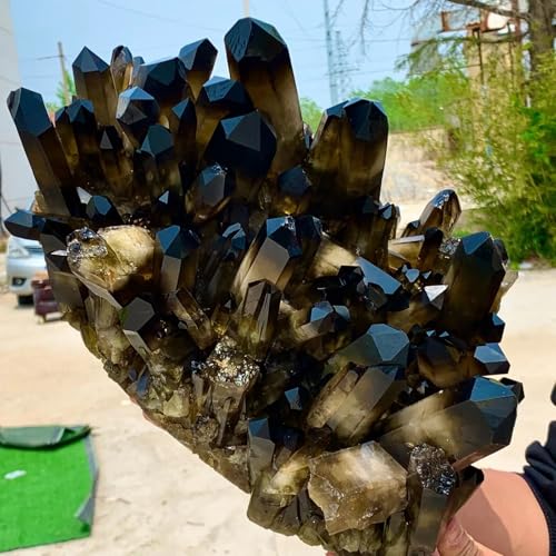 Cuarzo negro mineral decorativo para transformar tu mesa de centro y despacho en casa 4