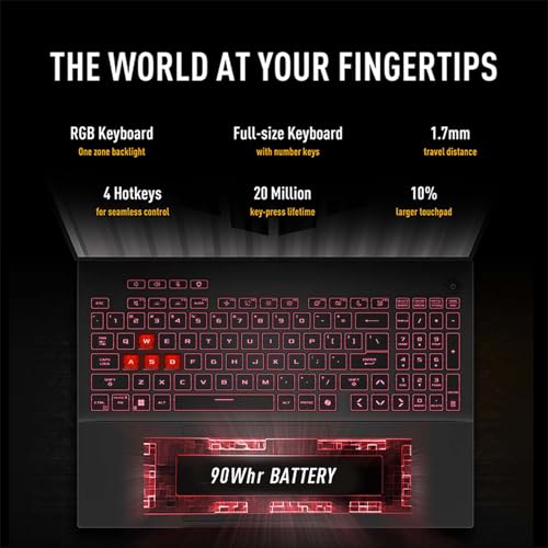 ASUS TUF A18 Gaming Laptop - AMD Ryzen 7 260 Beat i9-13905H - NVIDIA RTX 5060-64GB RAM -2TB SSD -18" WUXGA Display - RGB Backlit Keyboard -Windows 11 -FHD Camera -Gamer Creative Videao Editing