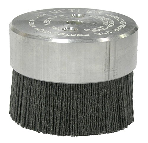 Image of Weiler 86110 3 inch Burr-Rx Maximum Density Miniature Disc Brush, .043 /120CG Crimped Fill, Made in the USA