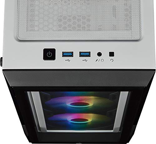 Corsair iCUE 220T RGB, Smart Case Mid-Tower ATX in Vetro Temprato , Vetro temperato,iCUE 220T RGB,Bianco