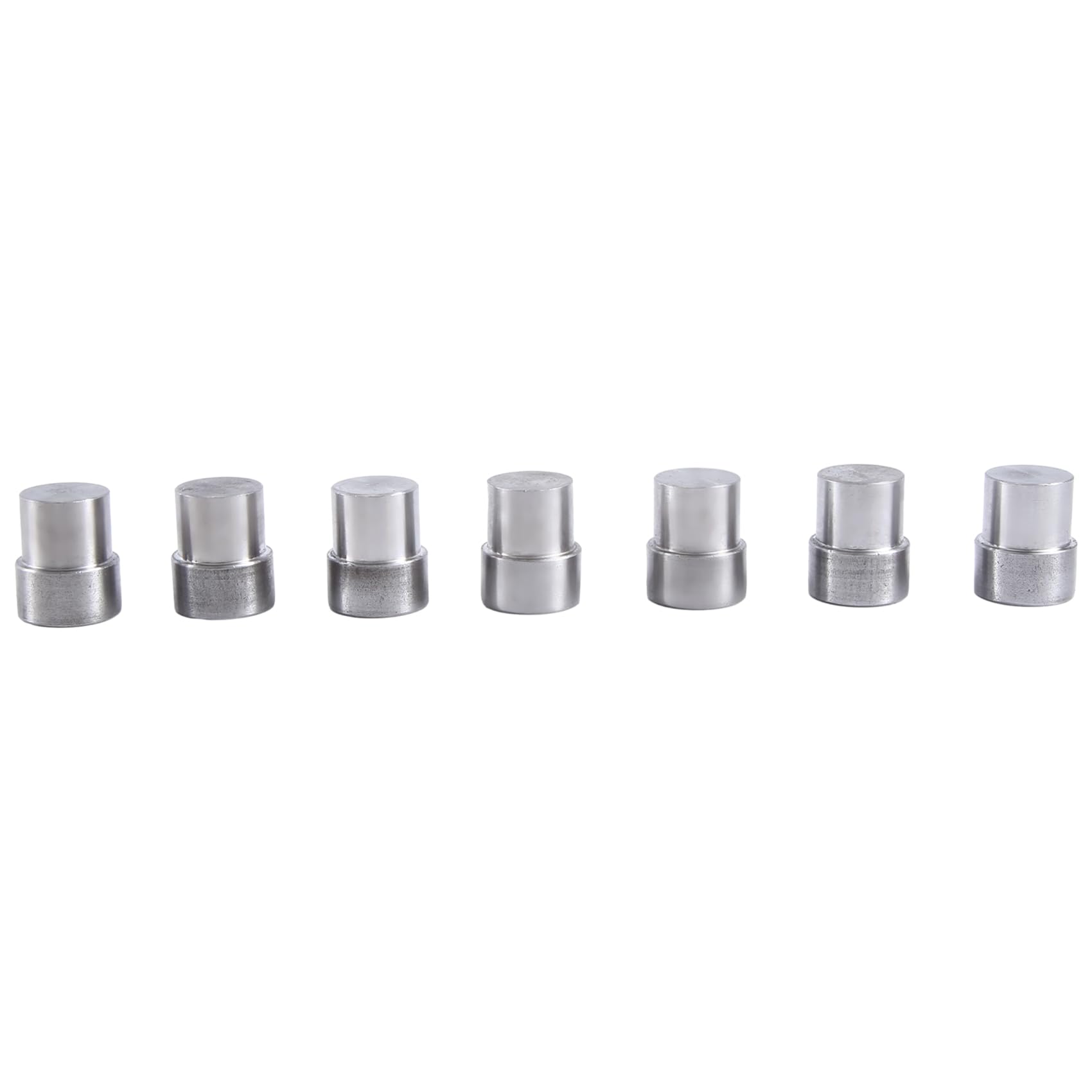 7 Sets Doppelkappennieten Matrizenformwerkzeug für Handpressmaschine, GrößE 5 Mm, 6 Mm, 7 Mm, 8 Mm, 9 Mm, 10 Mm, 12 Mm, DIY-Bastelbedarf