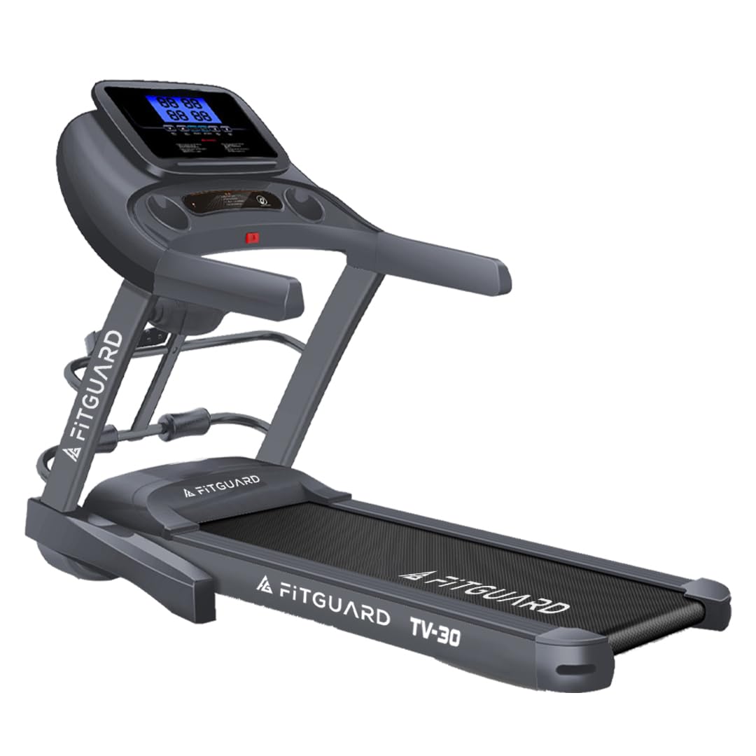 FITGUARD Treadmill by STAYFIT 4HP Peak Multi-Function Easy Lubrication 4" LCD Panel MP3 Treadmill (Max Weight:110 kg)-image-46