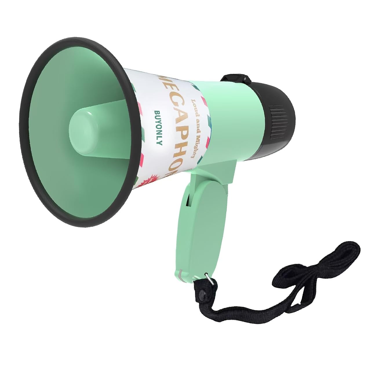 Megaphone with Speaker Microphone Siren and 240-Second Recording Bullhorn Includes Volume Control for Outdoor Events and Crowd Management