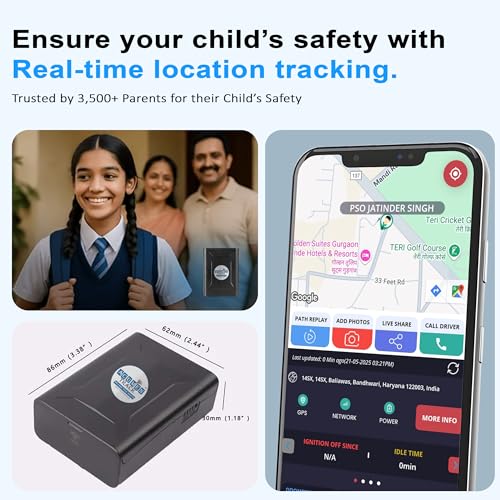 Image of Acumen Track GO GPS Tracker for Car (with 4G SIM) - Wireless GPS Device for Kids, Bike, Car, Scooty or Anything | Magnet Device | Voice Monitoring | 10,000 mAh Battery | 1 Year Android + iOS |