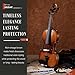 AKLOT Handcrafted Full Size Violin: Solid Wood Matte Fiddle, Acoustic Beginner 4/4 Violin Kit with Hard Case, Lesson Book, Bow, Shoulder Rest, Extra Strings, Tuner, Fretboard Stickers (VRT-AmiMS)
