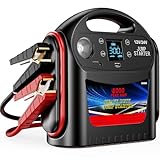 8000A Car Battery Jump Starter for All Gas/Diesel,12V/24V Intelligent Car Jumper Starter Battery Pack, Heavy Duty Portable Jump Box Power Pack with LED Light