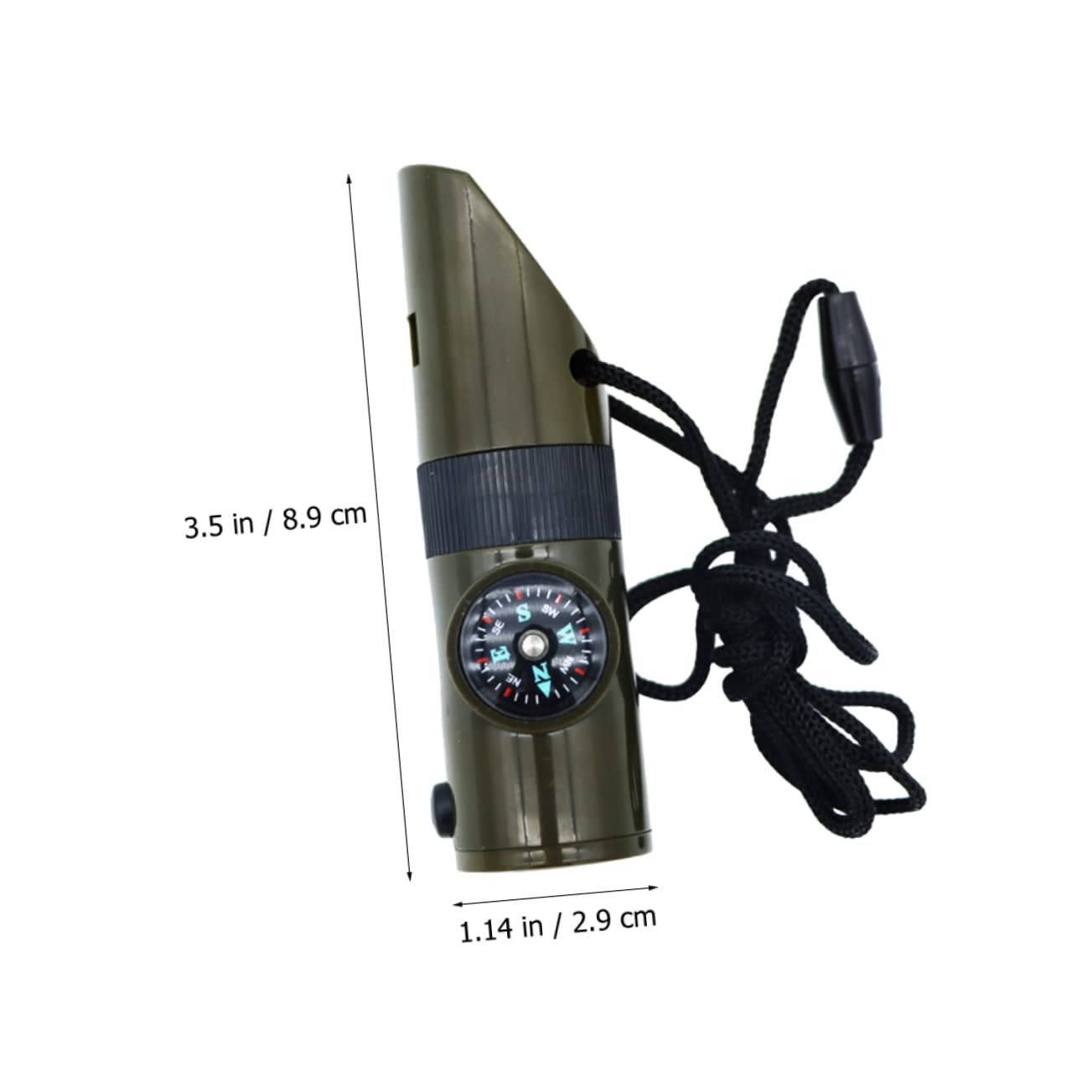 BESPORTBLE Brújula Silbato Brújula para Collar De Supervivencia Cordones Radio Cerillas De Tiro con Arco Silbato De Supervivencia Portátil Silbato De Supervivencia Al Aire Libre Silbatos De