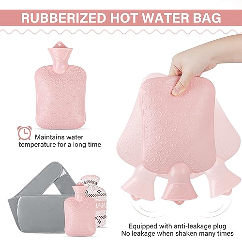 JOLIGAEA 3 in 1 Borsa Acqua Calda in Gomma, 1000ml...