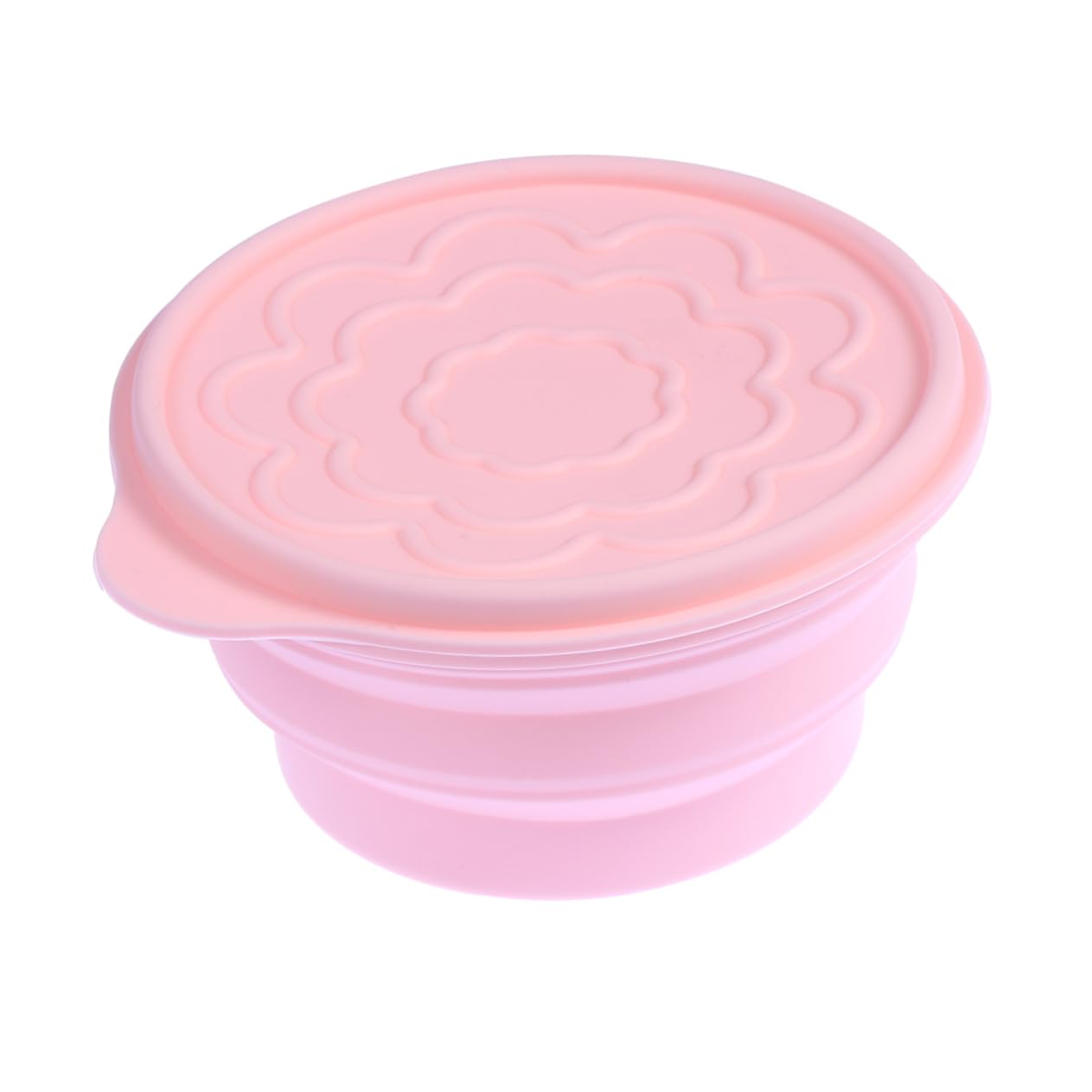 SUPVOX 800ml Collapsible Silicone Bowl with Lid Outdoor Camping Foldable Bowl Space-saving Expandable for Travel Hiking