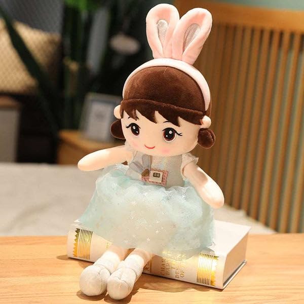 Image of Rabbit Doll Princess Super Soft Sparkle Gift for Kids Polyfill Washable Cuddly Soft Plush Toy Play 50 cm