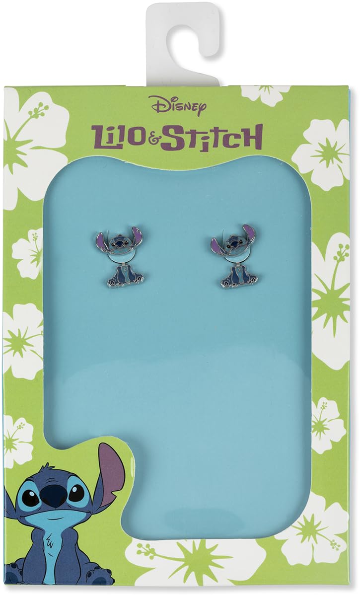 Lilo & Stitch Stitch Unisex Pendiente Plateado