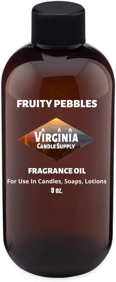 Fruitie Pebbles Fragrance Oil (Our Version of The Brand Name) (8 oz Bottle) for Candle Making, Soap Making, Tart Making, Room Sprays, Lotions, Car Fresheners, Slime, Bath Bombs, Warmers…