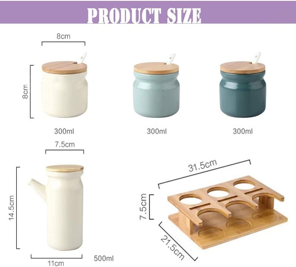 Olive Oil Bottle or Vinegar Bottle Drizzler Oil Bottles 500ml+Seasoning Jars Kitchen Seasoning Bottle Oil Vinegar Bottle Pot Dispenser Suit Kitchen Olive Sauce