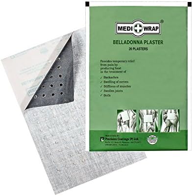 Mediwrap Belladonna Plaster (Set of 10 Plasters) - Herbal Pain Relief Patch