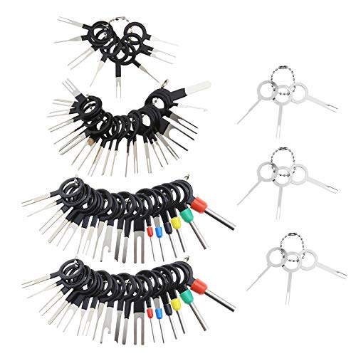 73Pcs Car Wire Terminal Removal Tool Kit Wire Connector Pin Release Key Extractor Set for Car Connector Household Devices