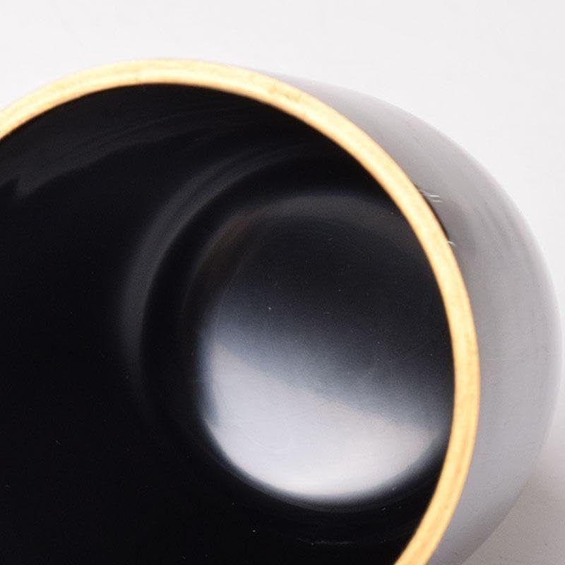 茶道具　塗師　米本龍斎造　黒漆　日の出棗　共箱　V　R8316 茶道具 塗師 米本龍斎造 黒漆 日の出棗 共箱 V R8316 茶道具