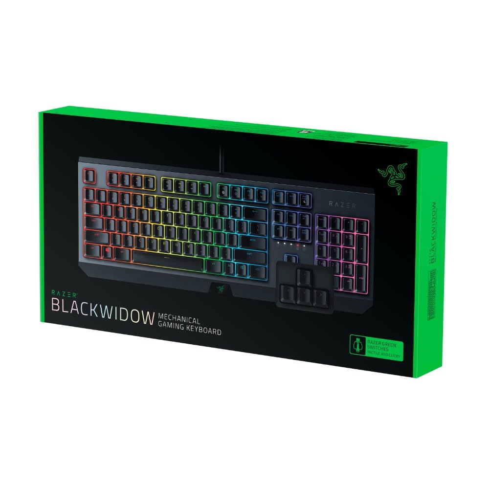 Amazon.com: RAZER PERIPHERIQUE Gaming BLACKWIDOW Green Switch