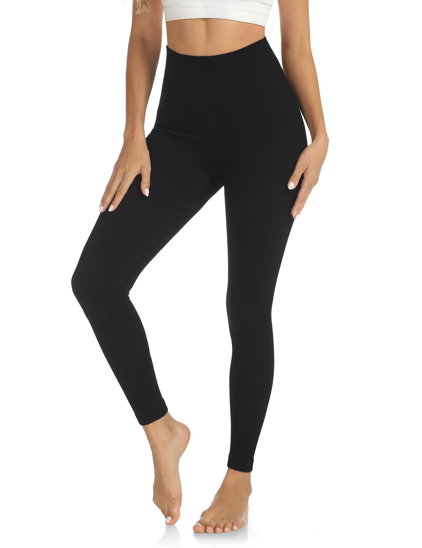 Womens High Waist Yoga Pants Cutout Ripped Tummy Control Workout Running Yoga Skinny Leggings