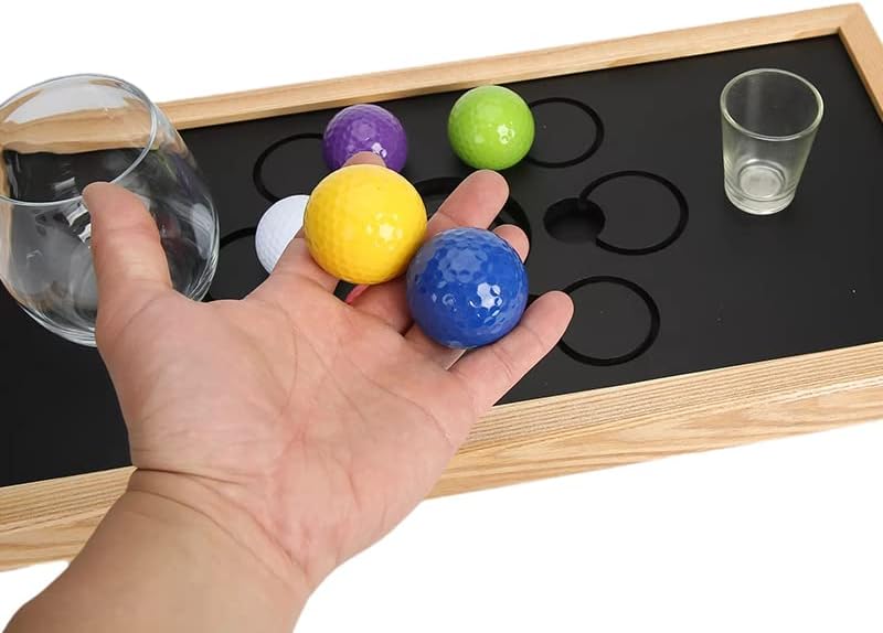 SUMAG New Hole in One Magic Tricks Magician Stage Party Illusion Gimmick Props Mentalism Funny Selected Ball Appear Inside Glass Magic