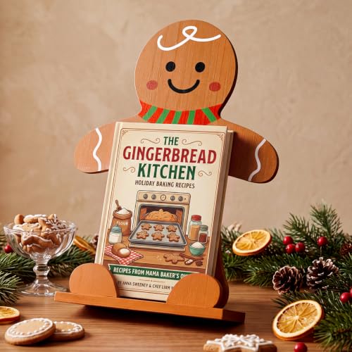 Rattanview 11.02 Inch Christmas Wooden Gingerbread...