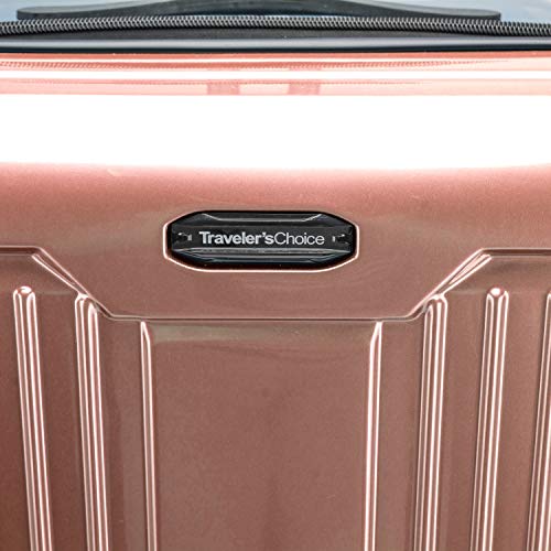 Traveler's Choice Ultimax Hardside Spinner, Rose Pink, 30" Trunk Luggage #TOP6