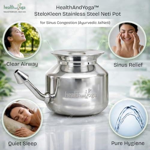 Stainless Steel Ayurvedic Neti Pot