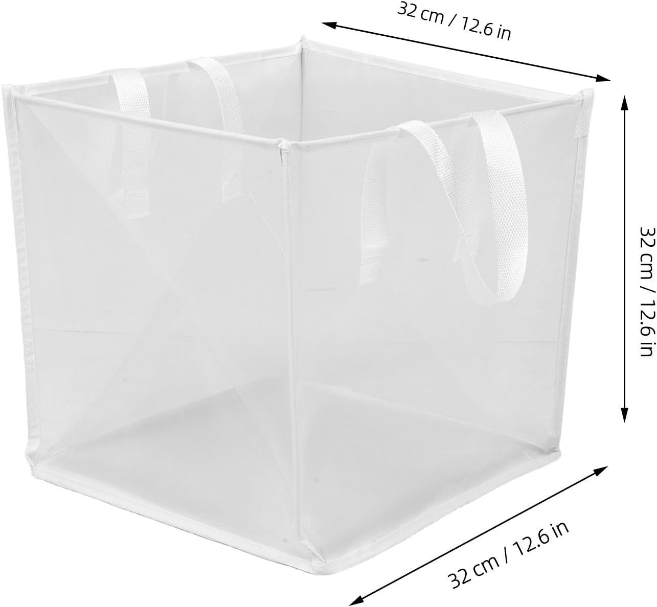 OUNONA 2pcs Popup Laundry Hamper, 12.6'' Foldable Baskets with Handles