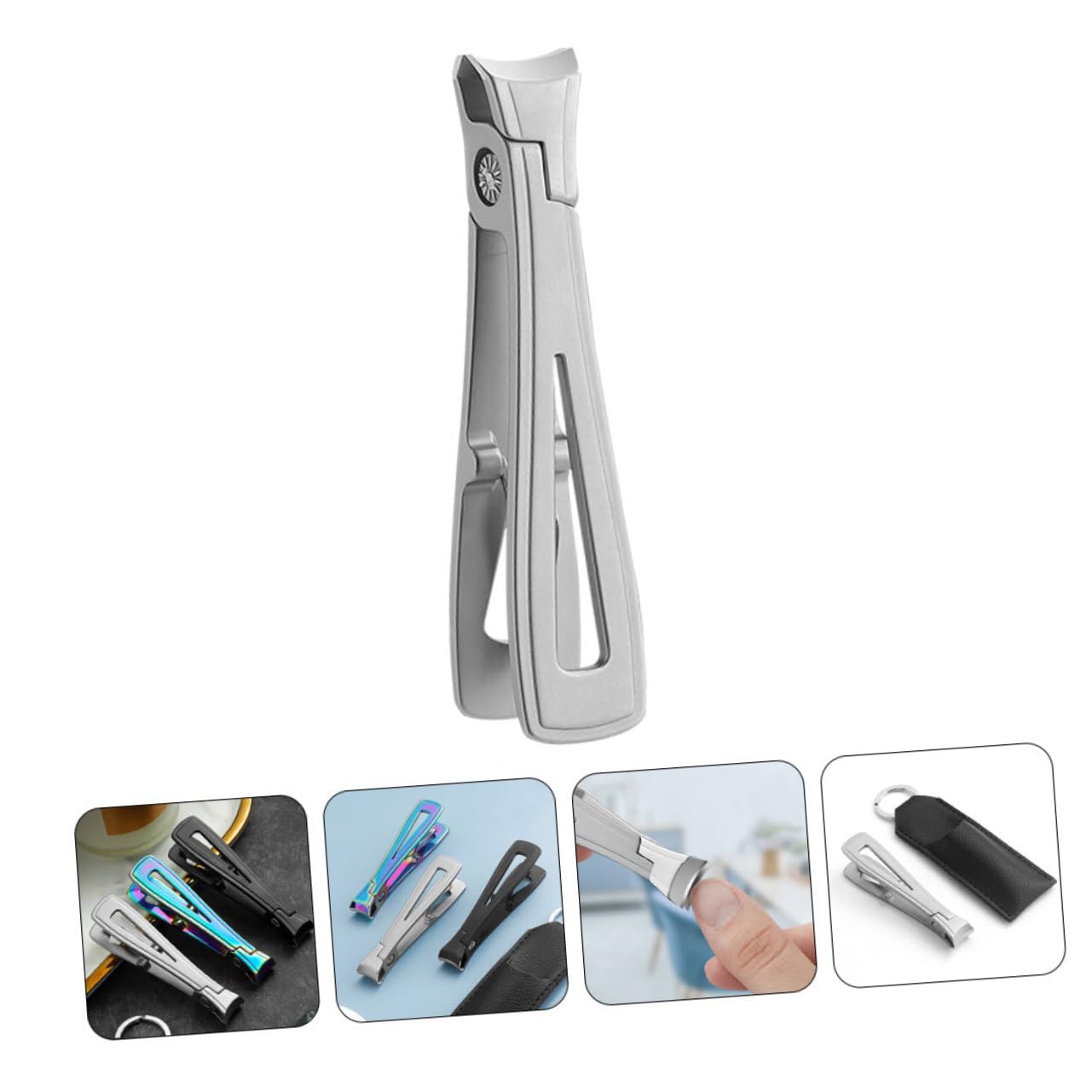 minkissy 5piezas Cortauñas De Acero Inoxidable Para Manicura y Pedicura Cortaúñas Resistente Para Dedos y Pies Diseño Profesional Para Hombres y Mujeres