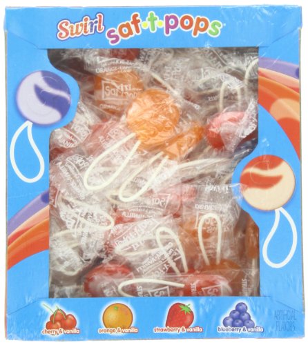 SAF-T-POPS, Swirl, 60 Count Box (Pack of 18)