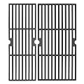 Hisencn Grill Grates Replacement for Charbroil Performance 2 Burner 463625217, Performance 300 2-Burner Cart Liquid Propane, 18" Matte Cast Iron Cooking Grids for Charbroil Grill Model