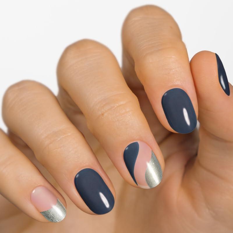 MOYOU LONDON Semi Cured Gel Nail Strips - 20 Pcs. Nail Wraps for Salon-Quality Manicure - Works with Any UV Nail Lamp - Easy to Apply, Trim, & Remove Gel Nail Stickers - Image 2