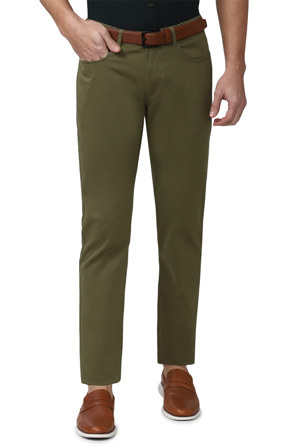 peter england Men's Slim Fit Casual Pants-picture-30