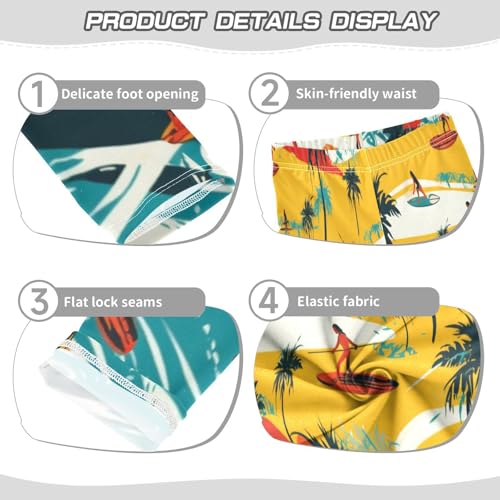 Toddler Girls Leggings Printed Yoga Pants Leggings Beach Plam Tree for Kids3