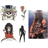 Inkwear Tatuajes temporales falsos de guitarrista Slash
