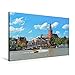 Produktbild Premium Textil-Leinwand 75 x 50 cm Quer-Format Ostfriesland Leer | Wandbild, HD-Bild auf Keilrahmen, Fertigbild auf hochwertigem Vlies, Leinwanddruck von Peter Roder