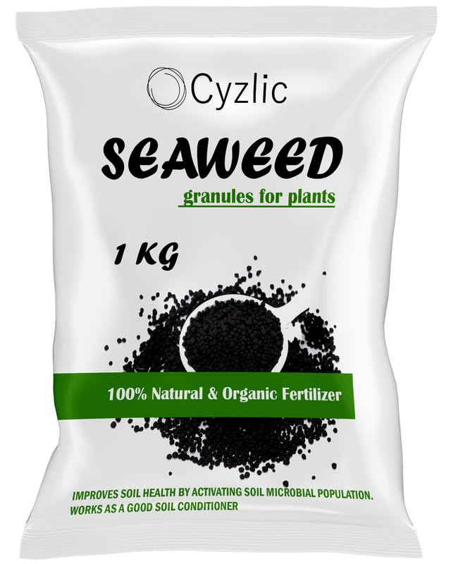 Cyzlic Seaweed Fertilizer for Plant 1Kg, Seaweed Granules for Plants Seaweed Extract Granules - Organic Fertilizer & Growth Promoter for Plants 1 kg (B0CM12JRK6) Amazon Price History, Amazon Price Tracker