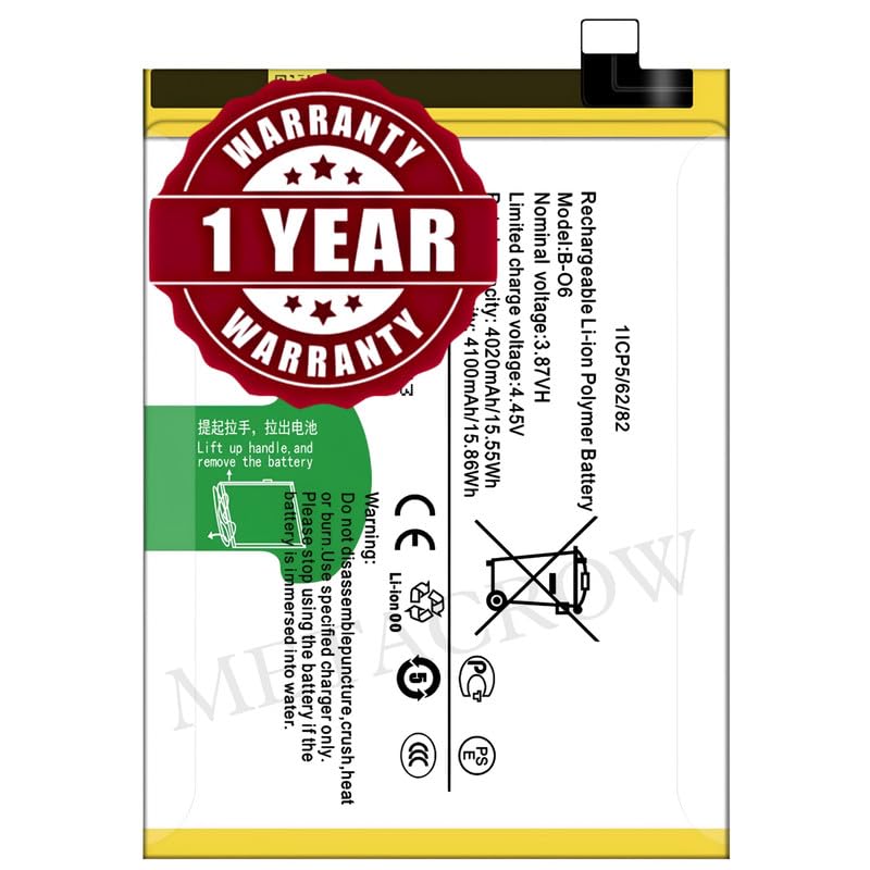 Image of Original B-O6 Battery Compatible for Vivo V20 SE (V2022, V2023) - (4100mAh) - 1 Year Warranty JK1