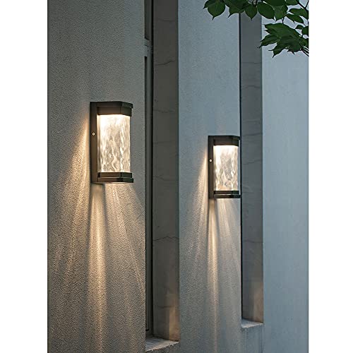 Lanterne murale extérieure led3000k600lm pour éclairage de cour