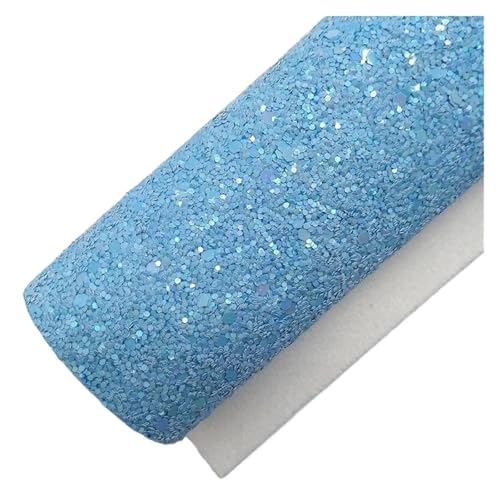 Simili cuir à paillettes épaisses pastel avec envers feutrine douce pour loisirs créatifs
