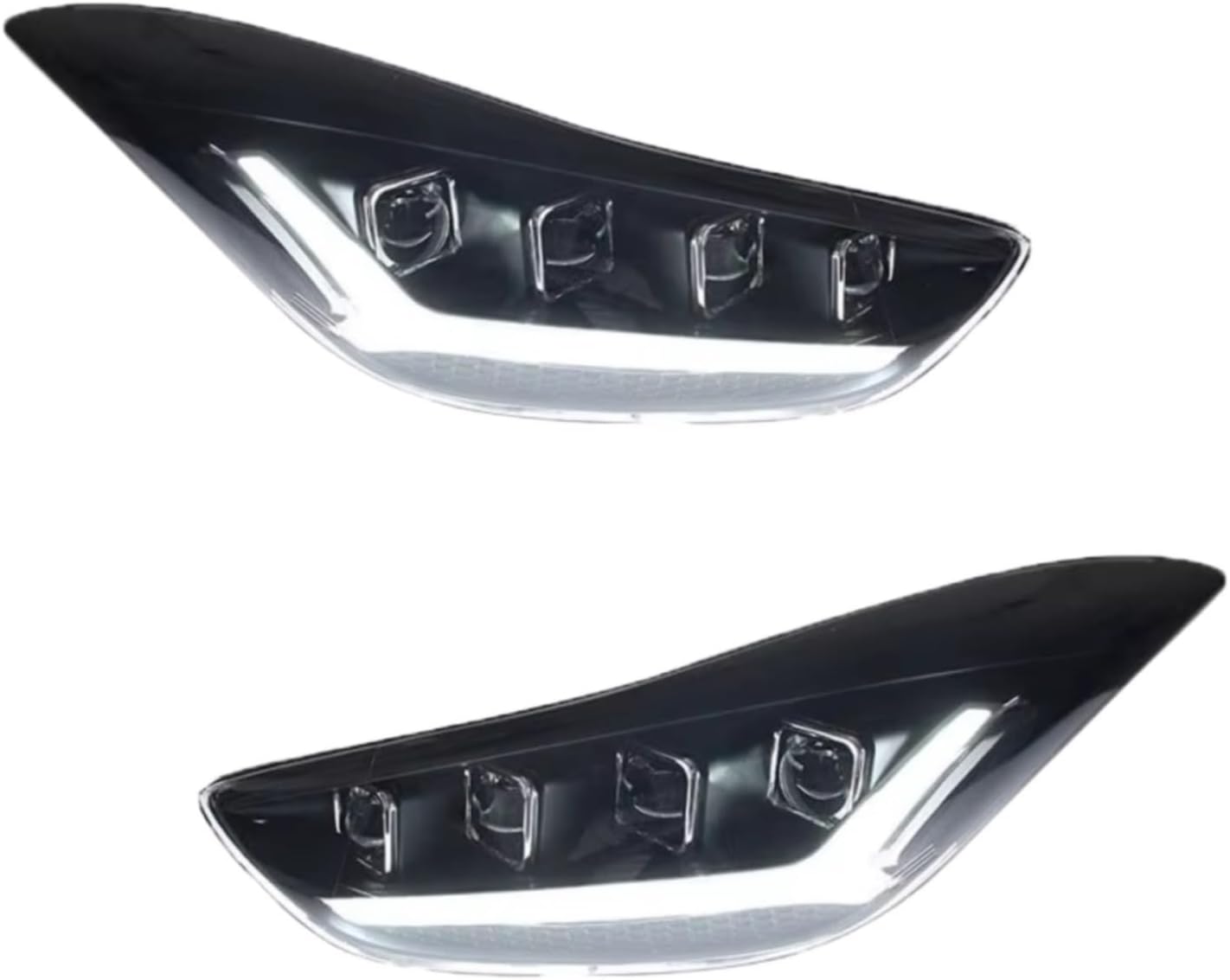 Car Headlight Compatible With Hyundai For Elantra 2012 2013 2014 2015 2016 2017 Headlights Front Light DRL Head Lamp Turn Signal Dynamic Projector Lens